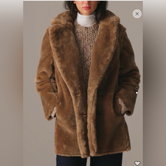 J. Crew Tan Teddy Jacket Plush Oversized Style - Picture 2 of 5